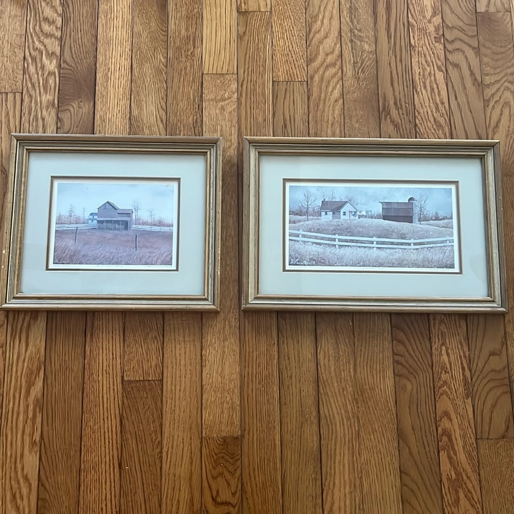 David Knowlton Signed‎ Prints Framed Farm Rustic Limited Edition Country Chic